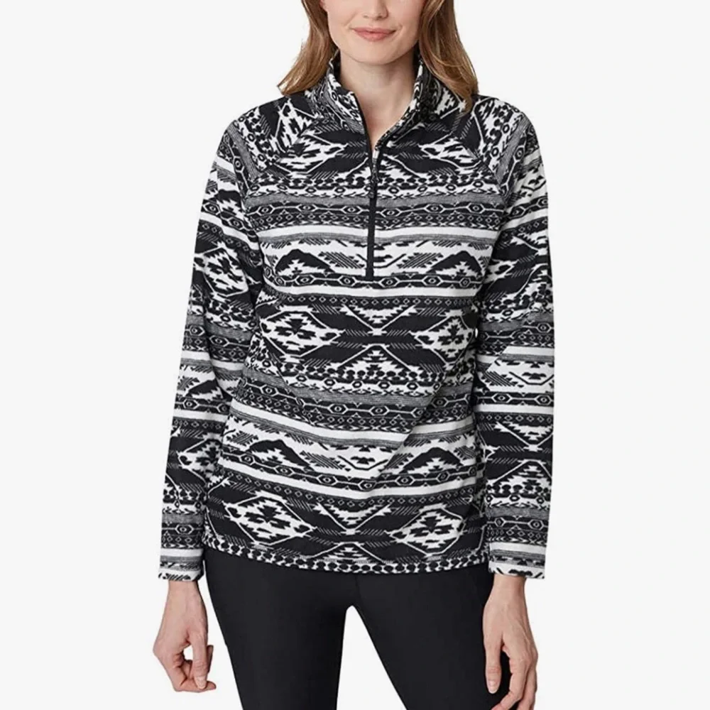 🆕 Eddie Bauer Women's Ultra Soft Fleece 1/4 Zip Long Sleeve Pullover (Size S)